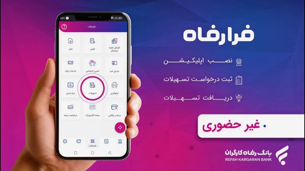 وام بدون ضامن بانک رفاه