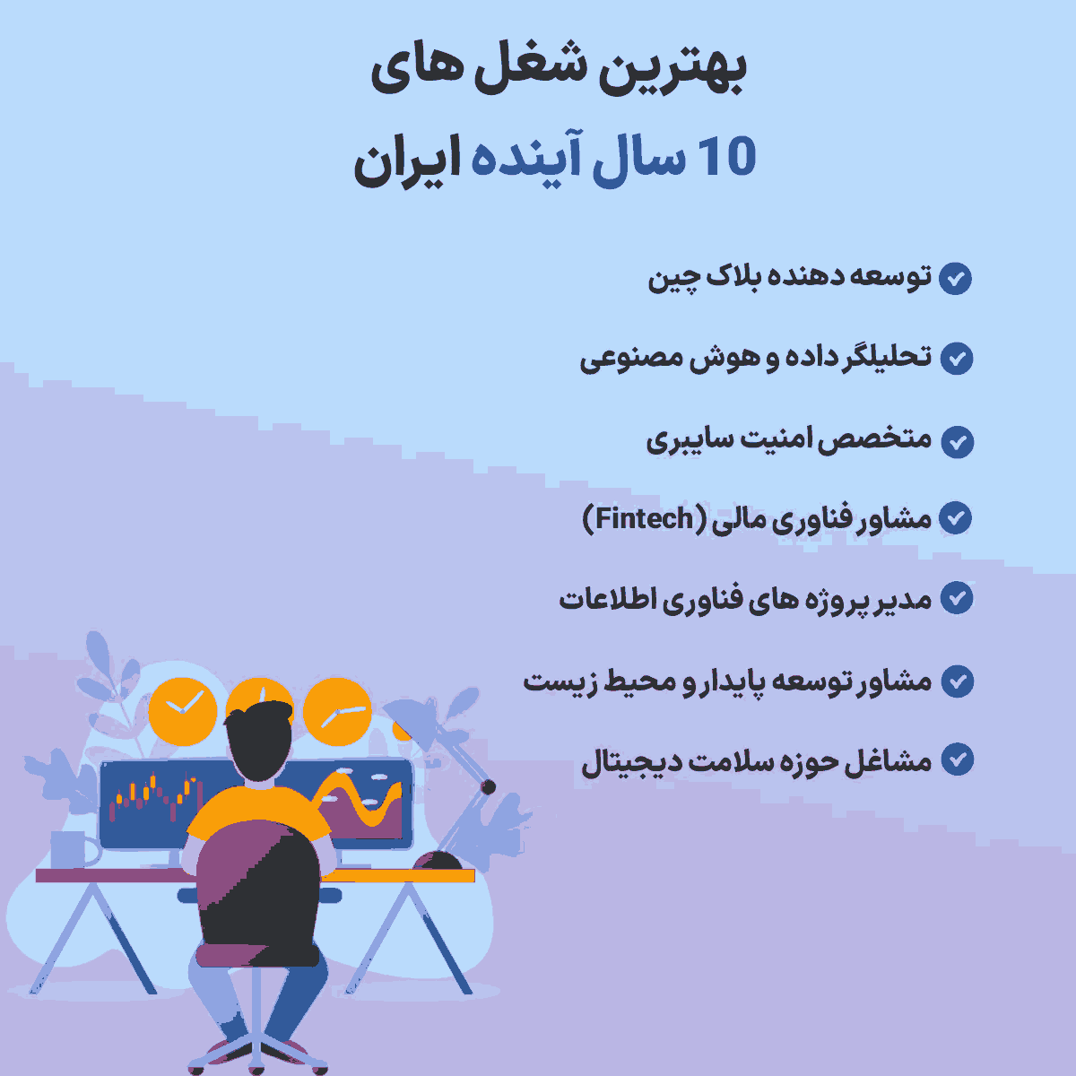 بهترین شغل های ۱۰ سال آینده ایران