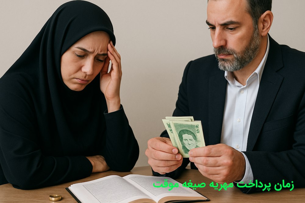 زمان پرداخت مهریه صیغه موقت