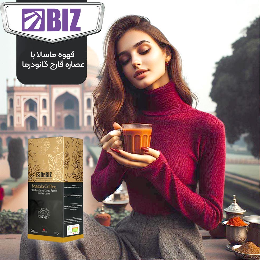 پودر قهوه فوری ۳در۱ همراه با زنجبیل و دارچین