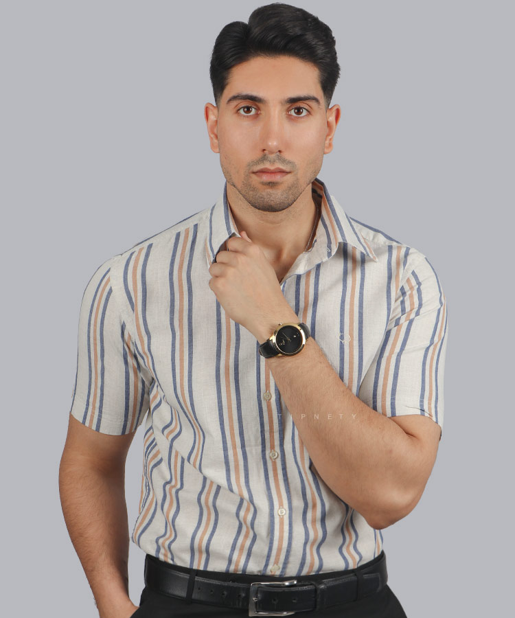 چگونه پیراهن آستین کوتاه کلاسیک را با شلوار مناسب ست کنیم؟