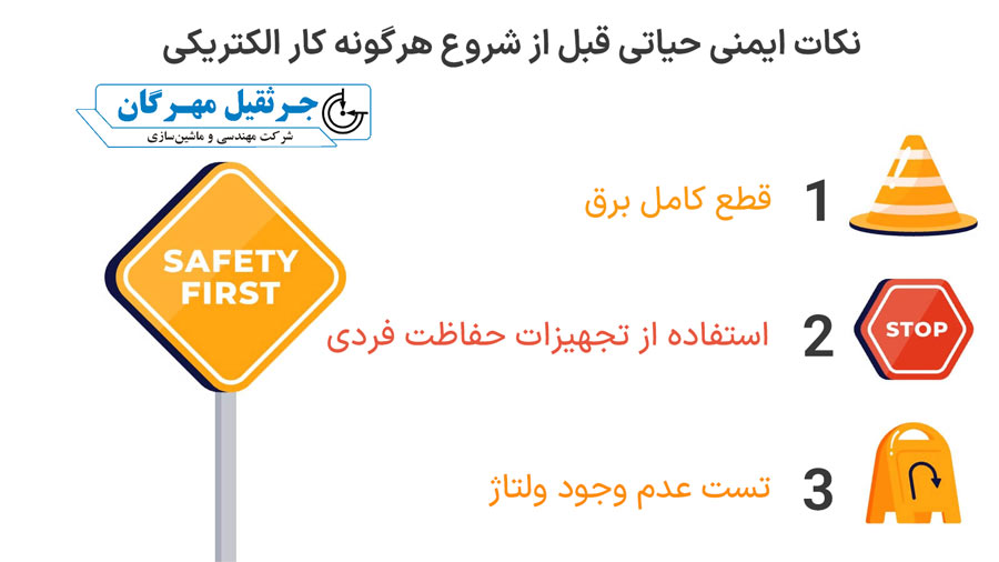 نقشه سیم کشی جرثقیل سقفی تکفاز