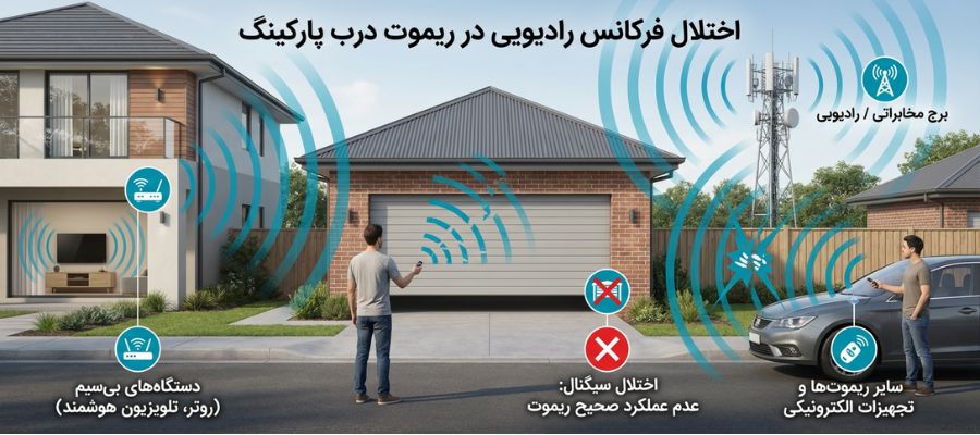 علت کار نکردن ریموت درب پارکینگ