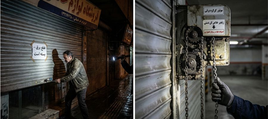 امنیت پایین آوردن کرکره برقی بصورت دستی