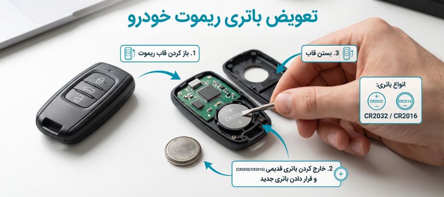  کار نکردن ریموت درب پارکینگ